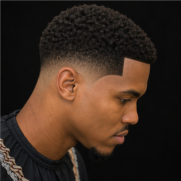 Sharp lineup and skin fade — Empire Barbershop Amsterdam